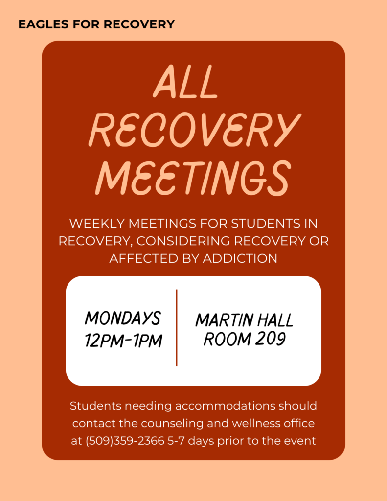 Recovery meeting poster