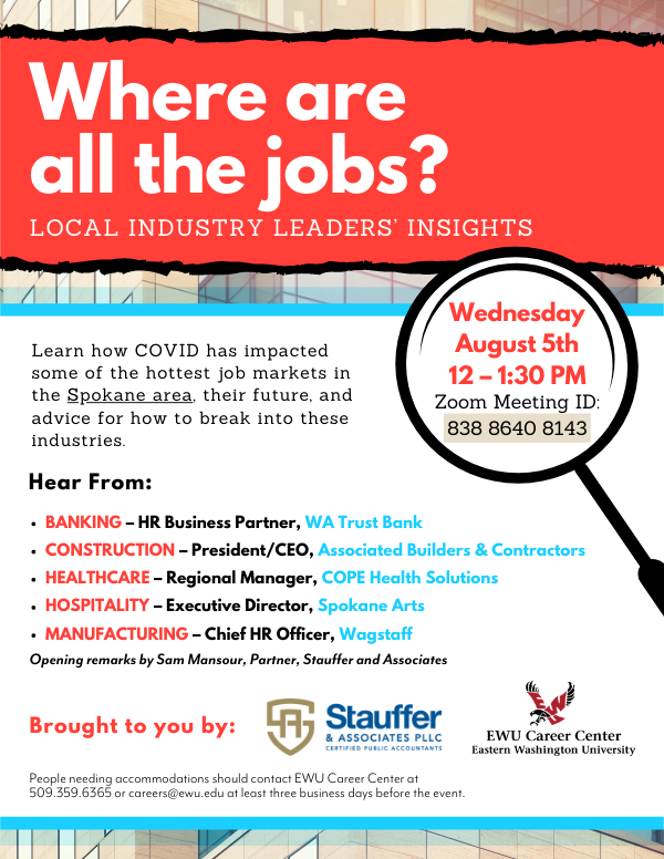 Where are all the jobs event graphic