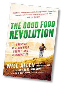 book cover for Good Food Revolution by Will Allen