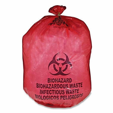 Red Biohazard bag