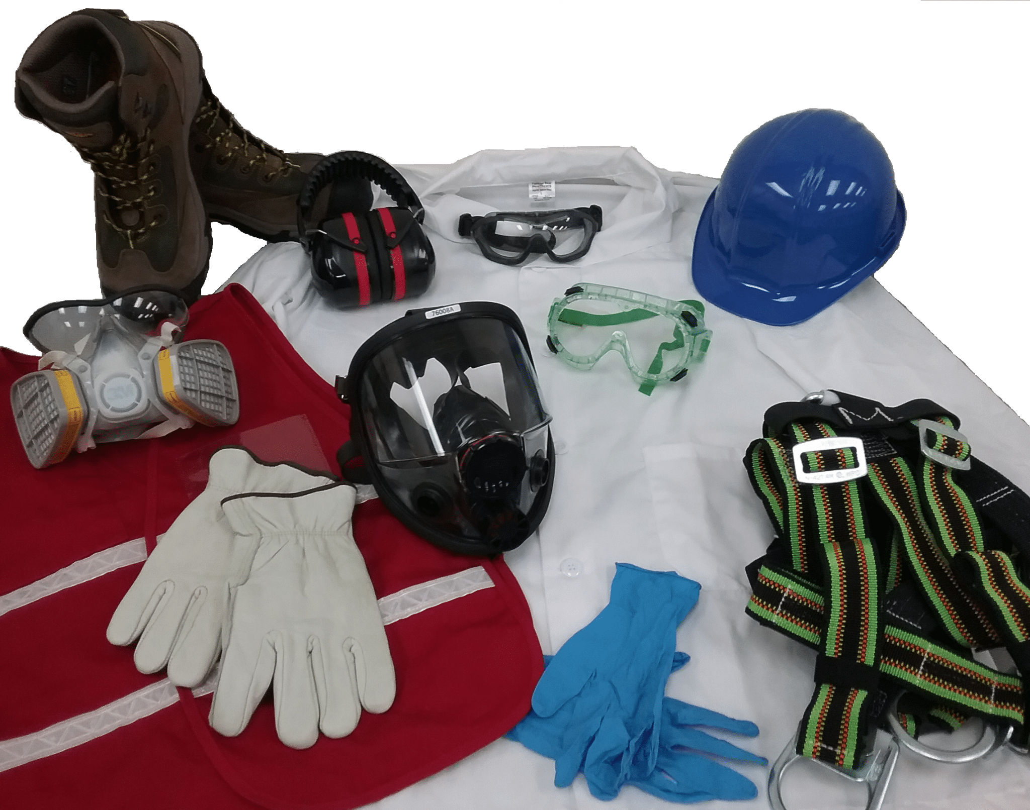 image with multiple different pieces of personal protective equipment