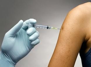 image of a person getting a vaccination