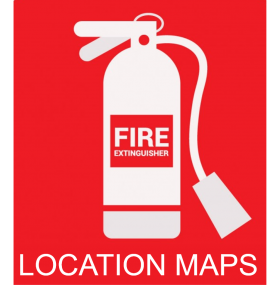 Fire extinguisher location maps image