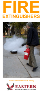 Cover Photo for Fire Extinguishers Brochure