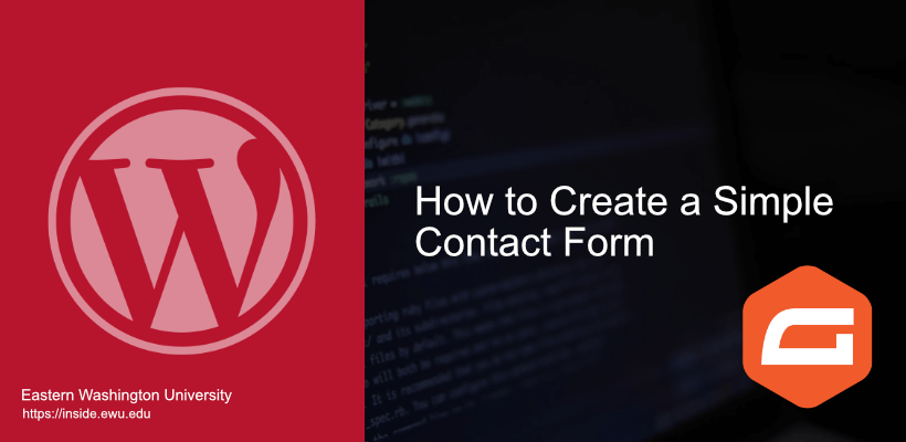 Create a Contact Form