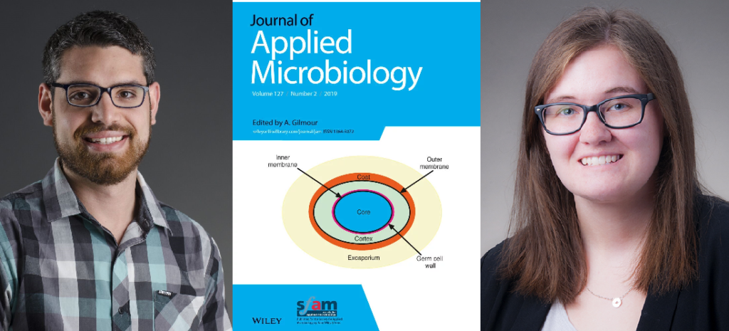 EWU McNair Scholars Marcos Monteiro and Laurisa Ankley are published with Mentor Dr. Andrea Castillo in the Journal of Applied Microbiology