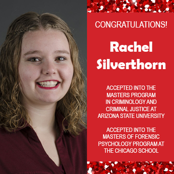 Rachel Silverthorn Grad School Acceptances Announcement 2019