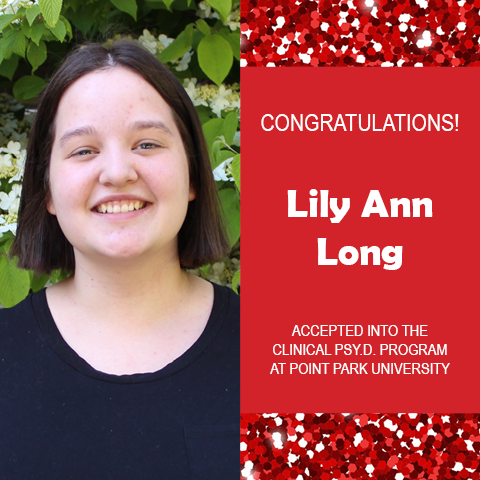 Lily Ann Long Grad School Acceptances Announcements 2019