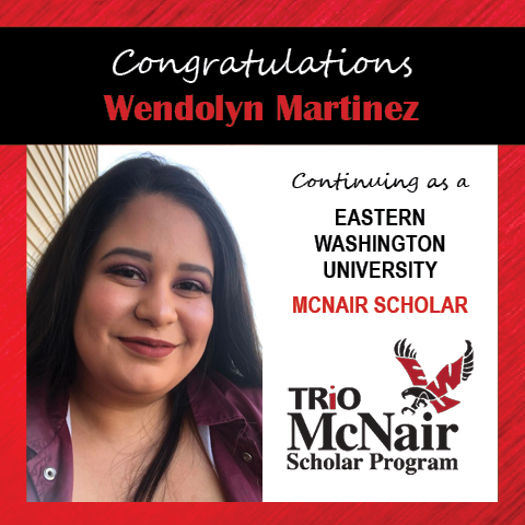 Wendolyn Martinez McNair Continuing Scholar Announcements 2020