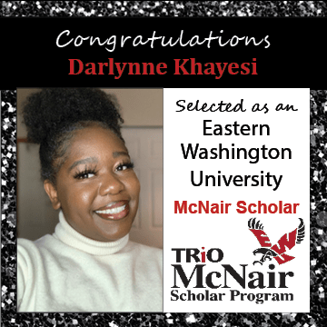 Darlynne Khayesi McNair Scholar Announcements 2021