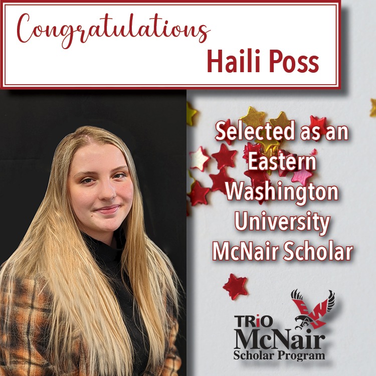 Haili Poss Selected as an EWU McNair Scholar