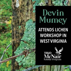 Devin Mumey attends lichen workshop in West Virginia