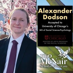 Alexander Dodson University of Chicago MS Social Science Psychology MSSS-P 2024 Acceptance Offer