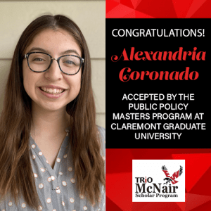 Alexandria Coronado Graduate School Acceptances 2021 CL