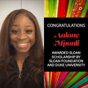 Aulane Mpouli Sloan Scholarship Award 2021