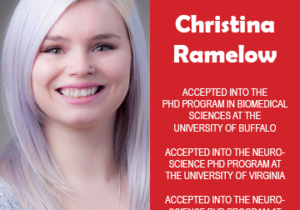 Christina Ramelow Grad School Acceptances Announcements 2019