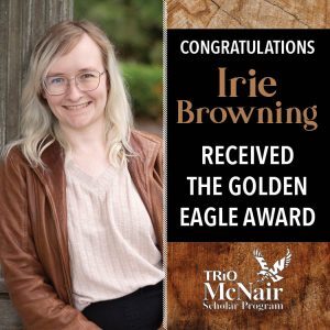 Irie Browning receives Golden Eagle Award
