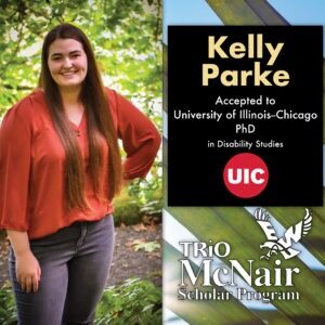 Kelly Parke University of Illinois--Chicago PhD in Disability Studies Acceptance Offer