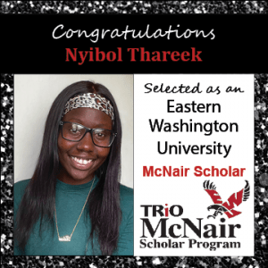 Nyibol Thareek McNair Scholar Announcements 2021