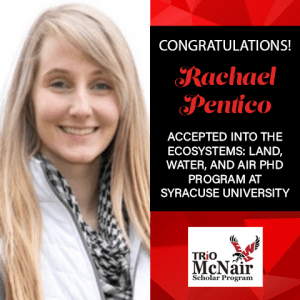 Rachael Pentico Graduate School Acceptances 2021 SY