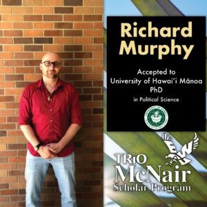 Richard Murphy University of Hawai’i Mānoa PhD in Political Science Acceptance Offer