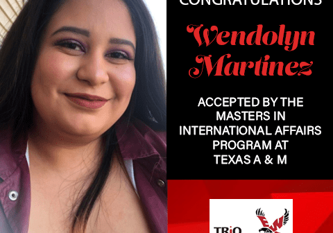 Wendolyn Martinez Graduate School Acceptances 2021 TEX