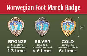norewegian foot march badges
