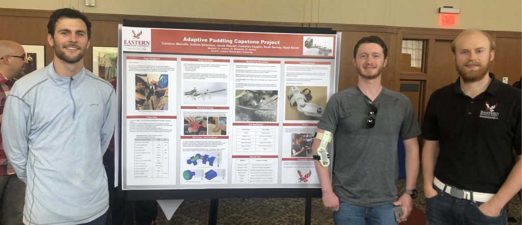 Mechanical engineering students at 2019 Research Symposium.